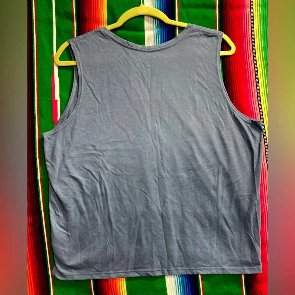 Pink Floyd Dark Side of the Moon Cropped Band Tee Music Tank Top Size XL - Picture 2 of 7